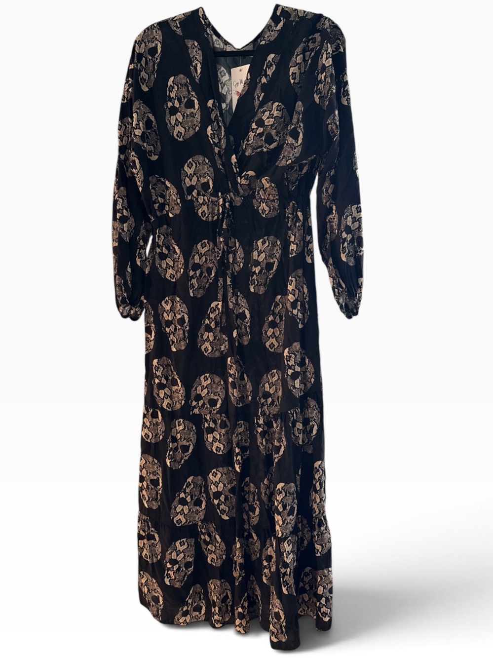 NWT! Gigi Moda Skull Maxi Dress